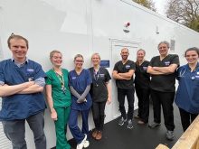 Neurology and Neurosurgery team standing outside